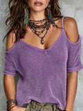 Arrival Versatile Off-shoulder Knit Womens Wear